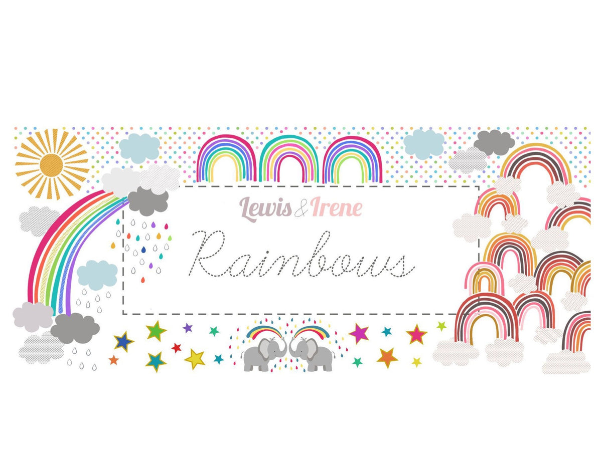 Lewis & Irene Rainbows Collection Quilt Kit #1 Finished Size: 54”x61.5” Premium 100% Cotton Quilt Shop Quality Fabrics