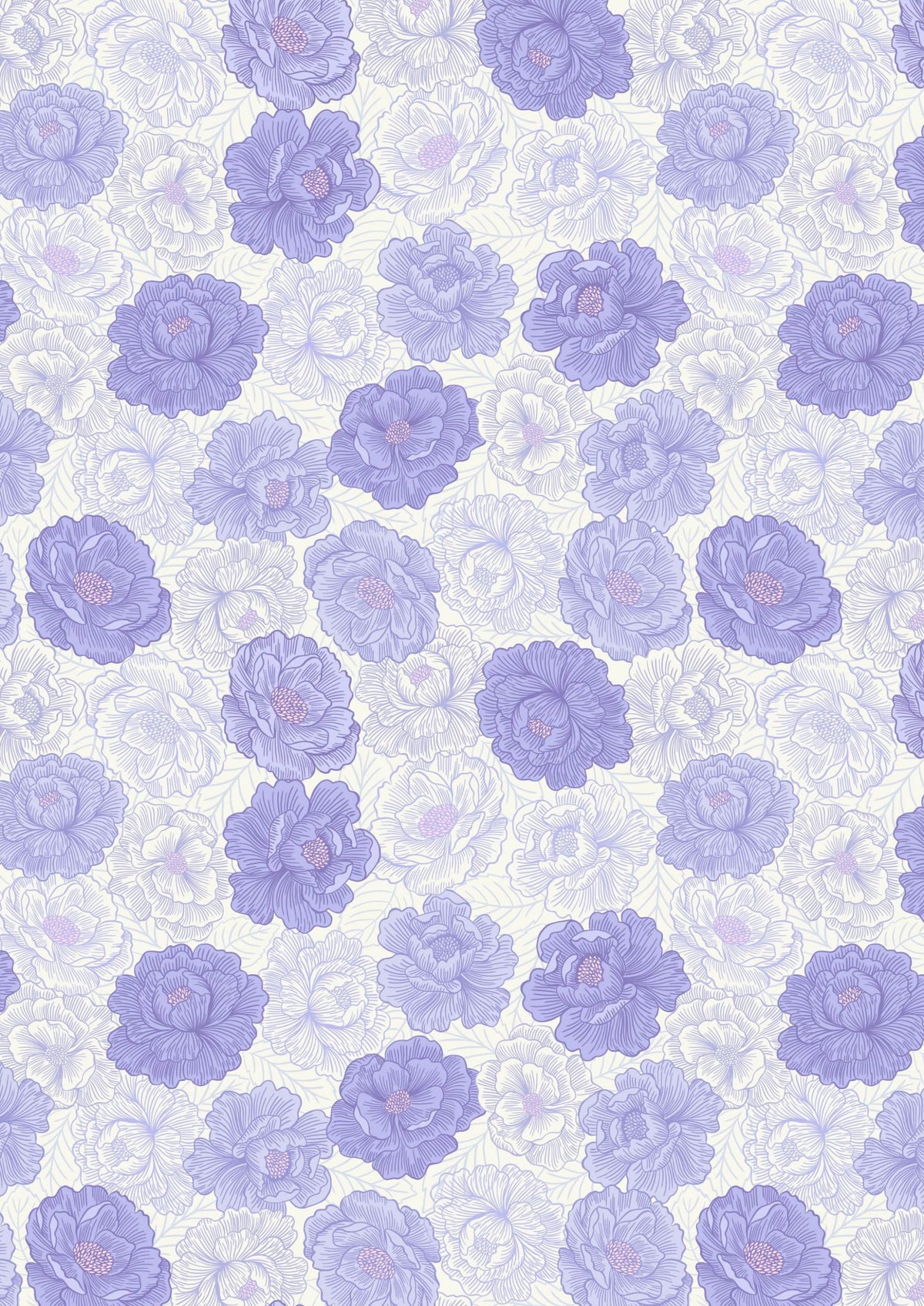 Lewis & Irene Love Blooms Fabric Collection Peony Blooms on Floral Blue Premium 100% Cotton Quilt Shop Quality Fabrics