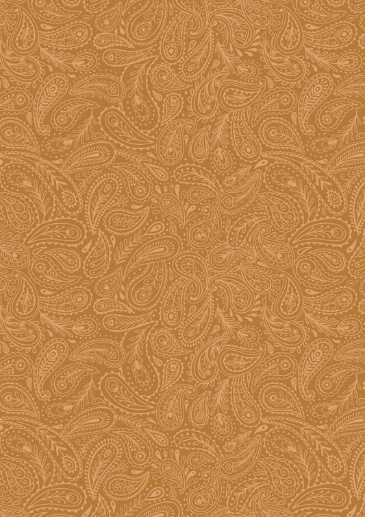 Lewis & Irene Soraya Fabric Collection Gold Paisley Authentic Premium 100% Cotton Quilt Shop Quality Fabrics