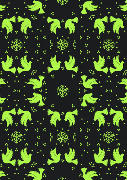 Lewis & Irene Hygge Glow Fabric Collection Glowing Scandi Dove on Red C74.3