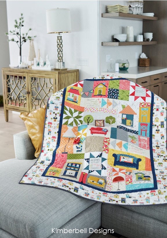 RETIRED!!! Kimberbell Make Yourself at Home Collection Bundle (CD, Fabric Kit, & Emellishment Kit) - Optional Thread Set Available