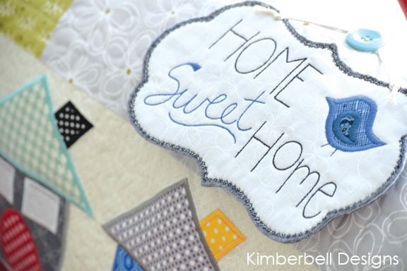 RETIRED!! Kimberbell Home Sweet Home Bench Pillow ME CD