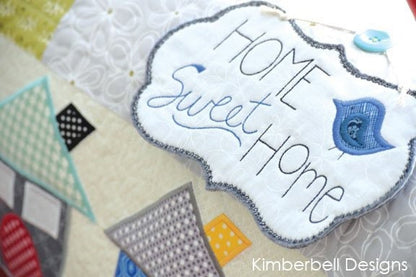 RETIRED!! Kimberbell Home Sweet Home Bench Pillow ME CD