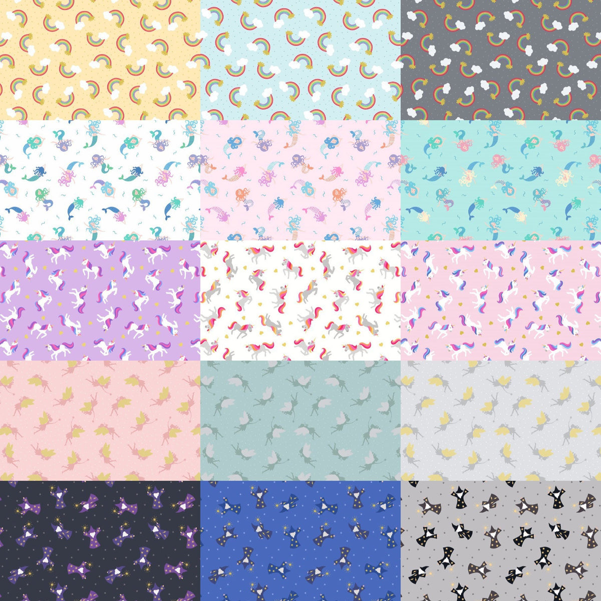 Lewis & Irene Small Things Mystical and Magical Fabric Collection Silver Metallic Fairies on Duck Egg Blue Premium 100% Cotton