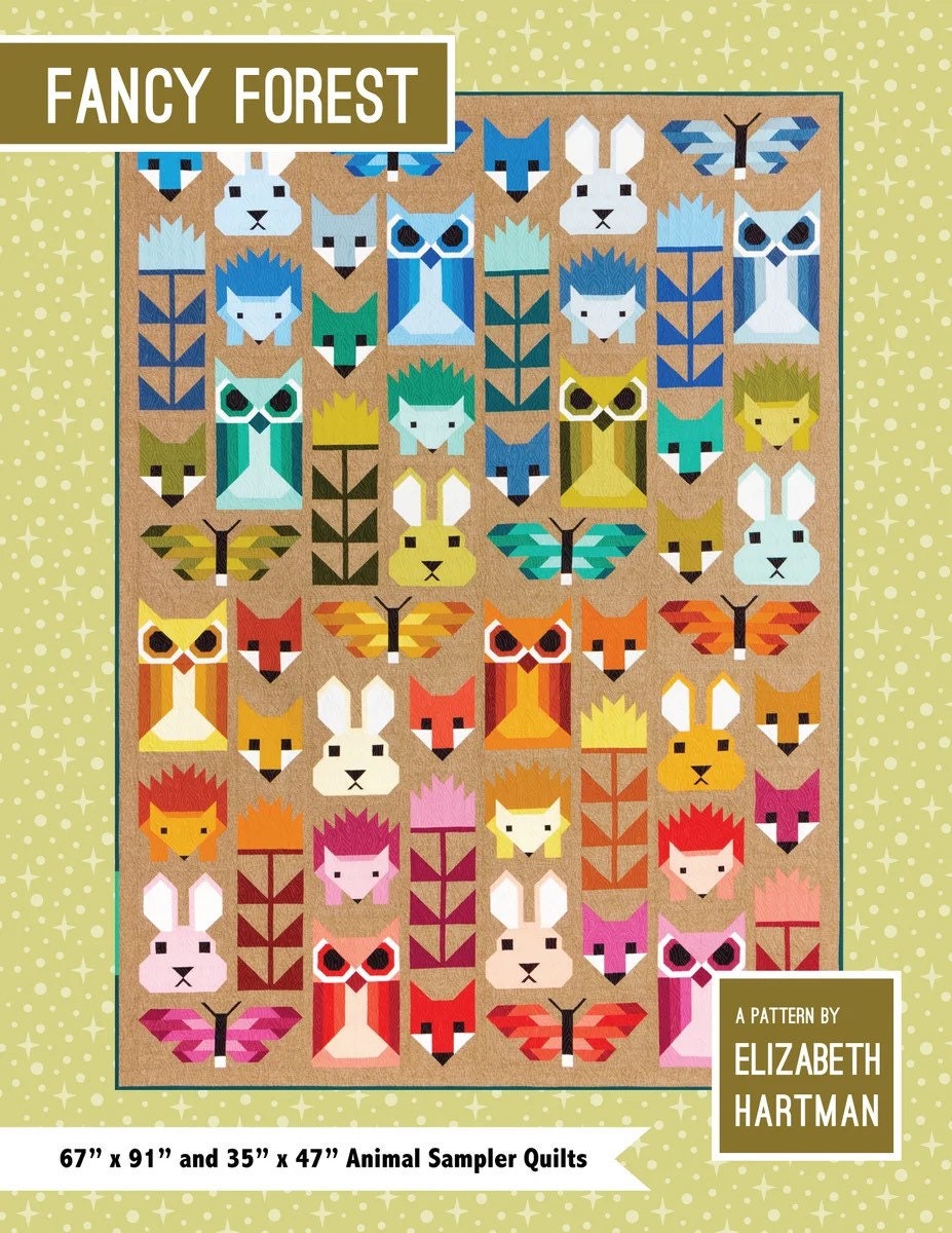 Elizabeth Hartman Fancy Forest Pattern - 2 Size Variations Per Pattern