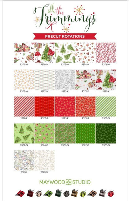Maywood Studio North Star Table Runner & Placemat Kit All the Trimmings Fabric Collection (Table Runner 22.5”x46.5” Placemats (2) 14.5”x17.5”)