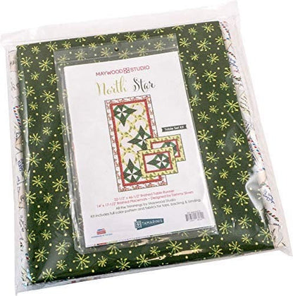 Maywood Studio North Star Table Runner & Placemat Kit All the Trimmings Fabric Collection (Table Runner 22.5”x46.5” Placemats (2) 14.5”x17.5”)