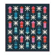 Pen + Paper Patterns Firecracker Quilt Pattern Finished Size 57.5”x62” (Optional Fineline Glue Tip Applicators)