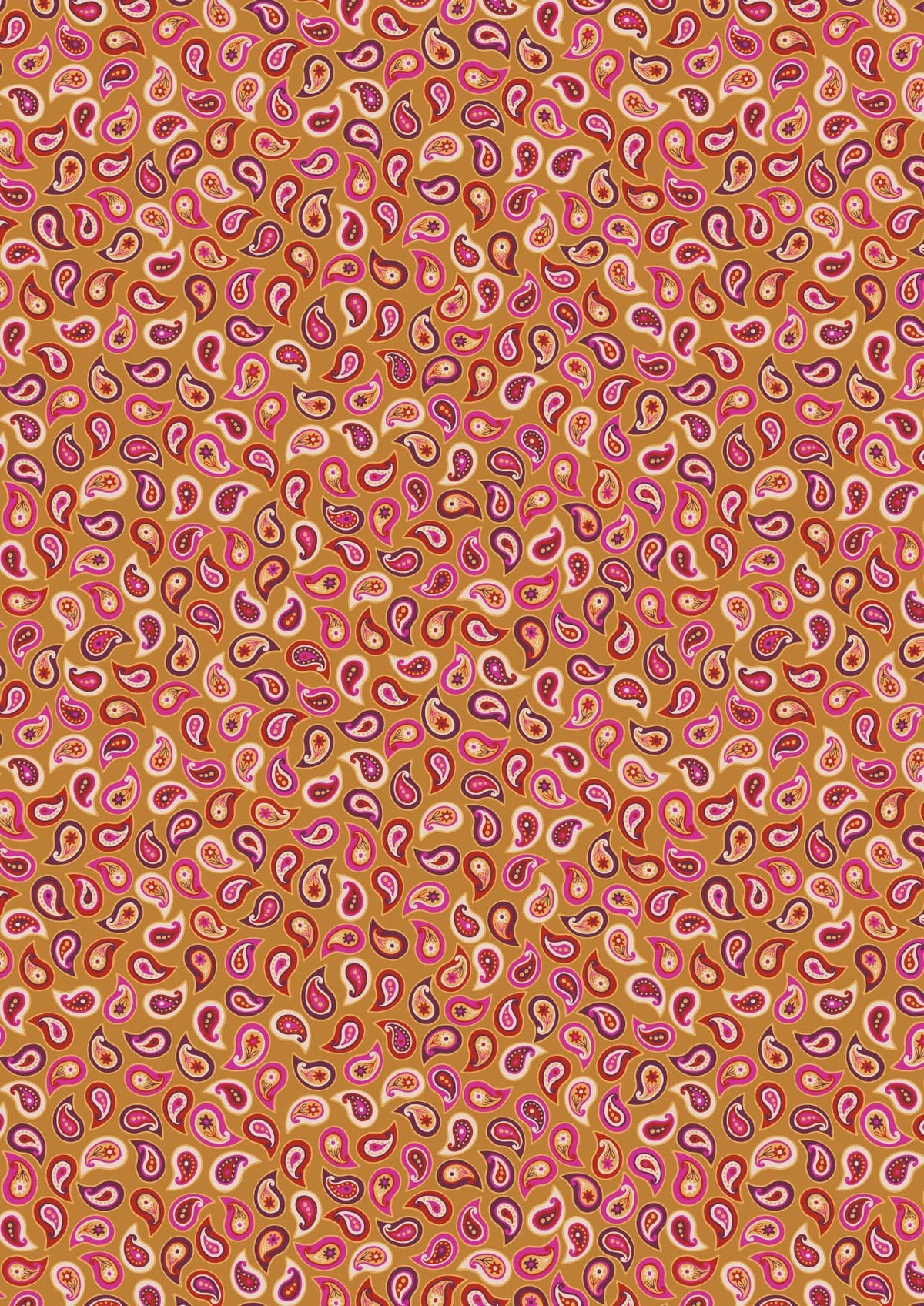 Lewis & Irene Soraya Fabric Collection Small Paisley on Yellows Premium 100% Cotton Quilt Shop Quality Fabrics