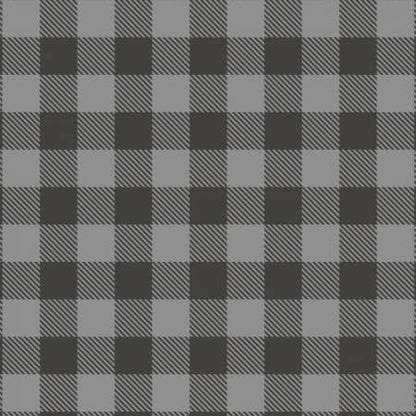 Camelot Reindeer Lodge Fabric Collection Buffalo Plaid on Charcoal