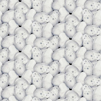 Henry Glass Farm Raised Fabric Collection Speckled Eggs on White