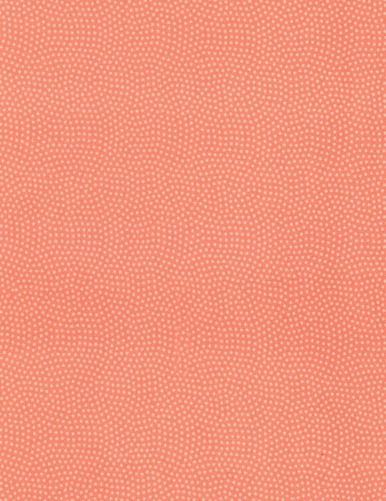 Timeless Treasures Basics Fabric Collection Basic Dots on Melon Premium 100% Cotton Quilt Shop Quality Fabrics