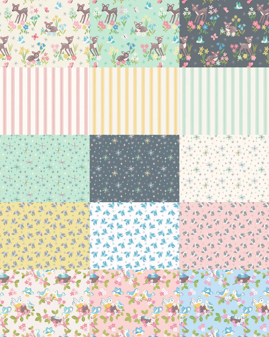 Lewis & Irene Oh Darling! Fabric Collection Fabulous 40’s Jellyroll (40-2.5” Fabric Strips) Premium 100% Cotton Fabrics