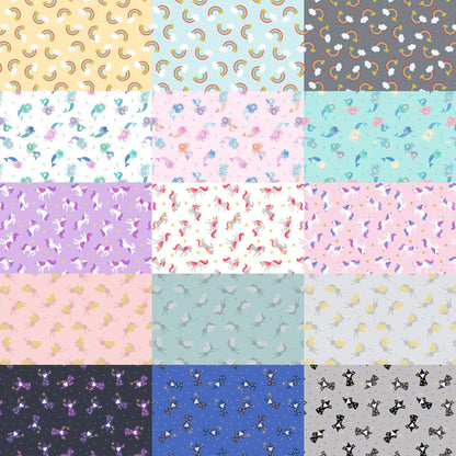 Lewis & Irene Small Things Mystical and Magical Fabric Collection Gold Metallic Fairies on Pink Premium 100% Cotton Fabrics