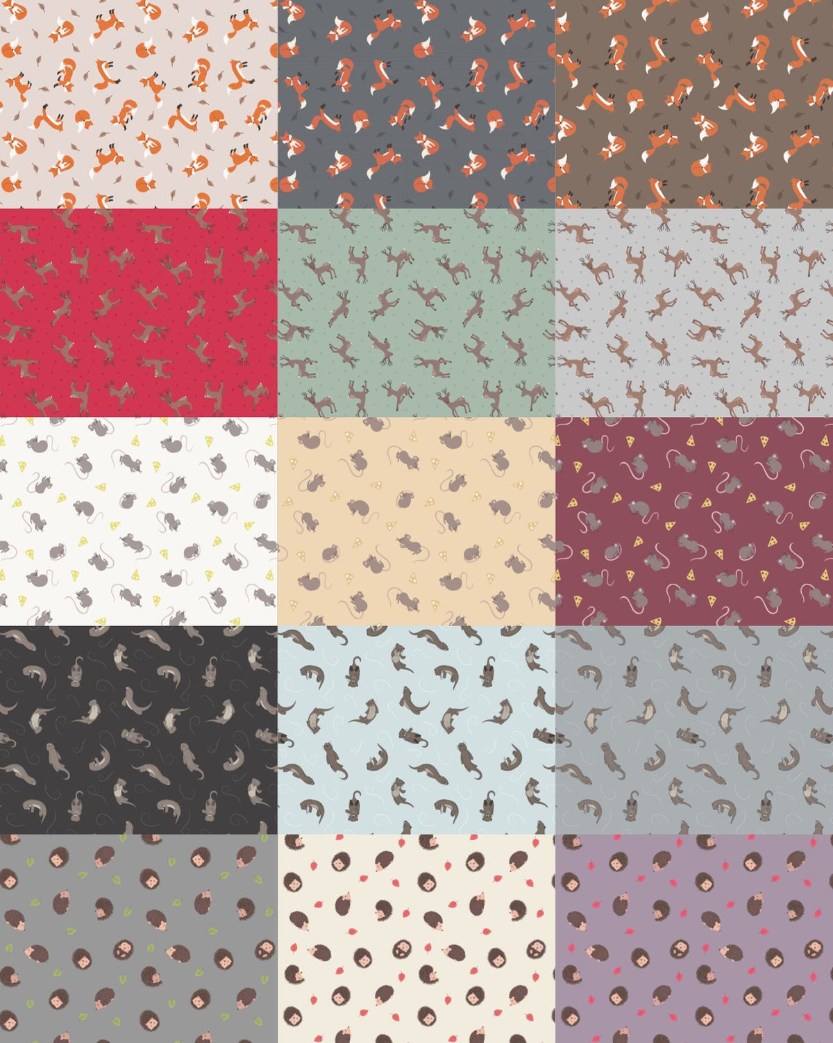 Lewis & Irene Small Things Country Creatures Fabric Collection Mice on Cream Authentic Premium 100% Cotton Quilt Shop Quality Fabrics