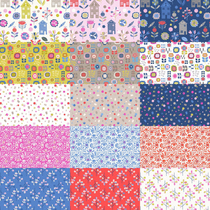 Lewis & Irene Hann’s House Fabric Collection Fabulous 40s (40-2.5” Fabric Strips) Jellyroll