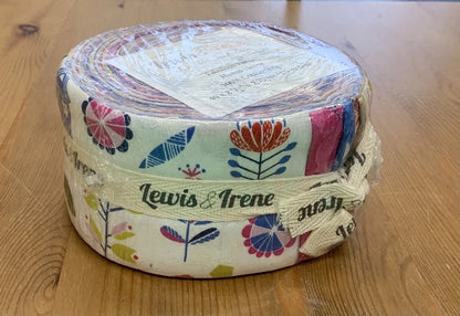 Lewis & Irene Hann’s House Fabric Collection Fabulous 40s (40-2.5” Fabric Strips) Jellyroll