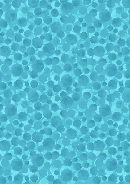 Lewis & Irene Bumbleberries Blenders Fabric Collection Tikehau Blue BB257 Authentic Premium 100% Cotton Quilt Shop Quality Fabric