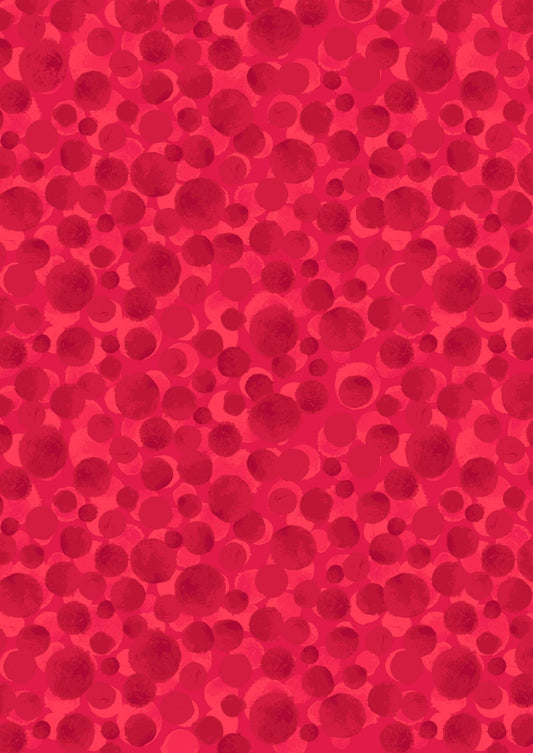 Lewis & Irene Bumbleberries Blenders Fabric Collection Blood Orange BB264 Authentic Premium 100% Cotton Quilt Shop Quality Fabrics