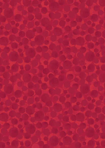 Lewis & Irene Bumbleberries Blenders Fabric Collection Postbox Red BB184 Authentic Premium 100% Cotton Quilt Shop Quality Fabrics