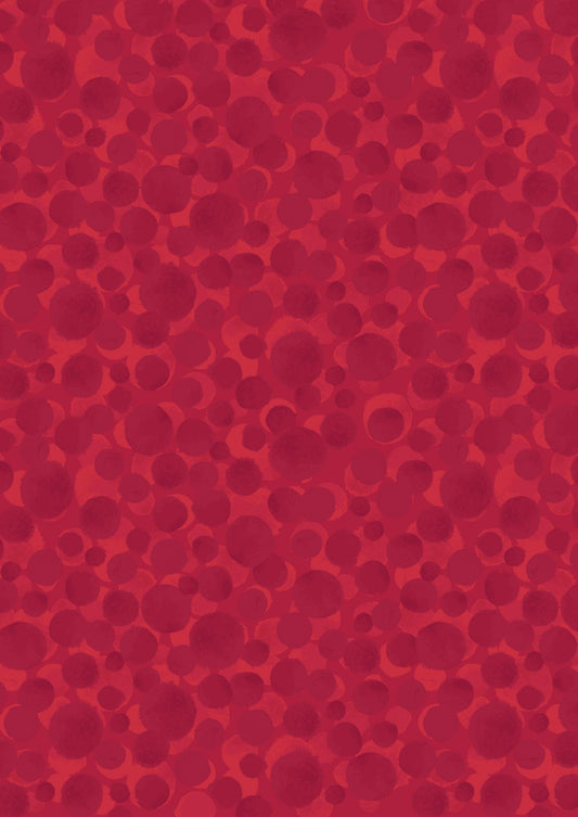 Lewis & Irene Bumbleberries Blenders Fabric Collection Postbox Red BB184 Authentic Premium 100% Cotton Quilt Shop Quality Fabrics