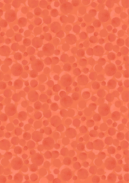 Lewis & Irene Bumbleberries Blenders Fabric Collection Tangerine BB218 Authentic Premium 100% Cotton Quilt Shop Quality Fabrics