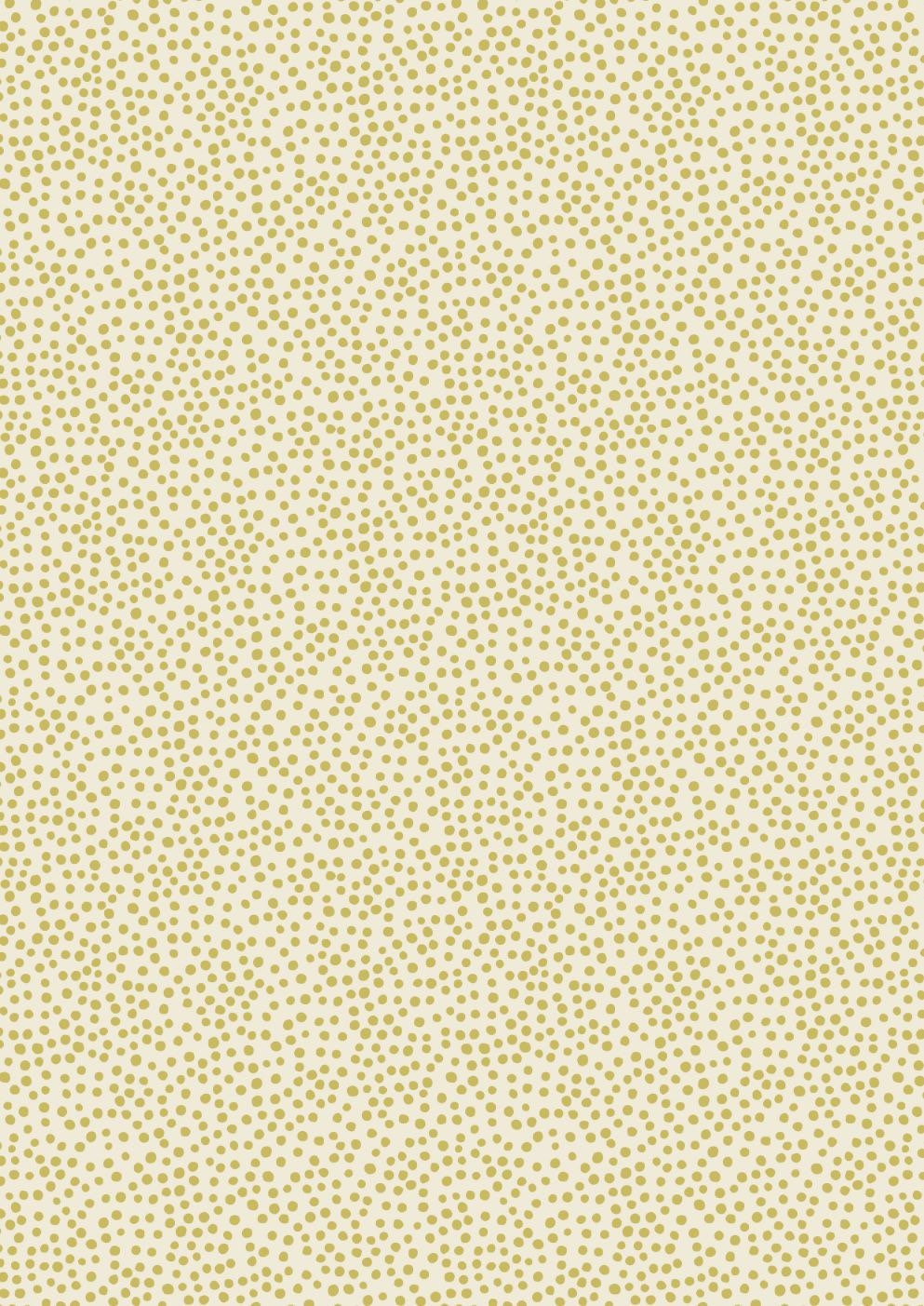 Lewis & Irene Marvelous Metallics Fabric Collection Metallic Gold Spot on Cream MM3.1