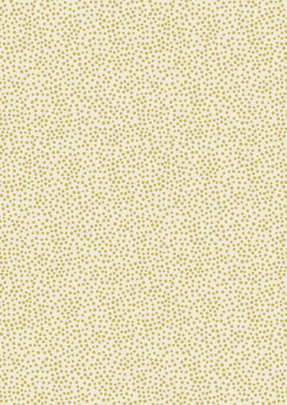 Lewis & Irene Marvelous Metallics Fabric Collection Metallic Gold Spot on Cream MM3.1