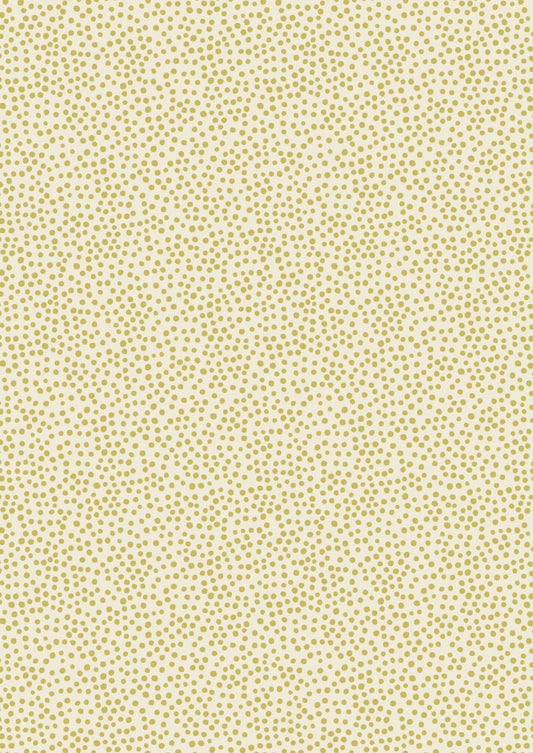 Lewis & Irene Marvelous Metallics Fabric Collection Metallic Gold Spot on Cream MM3.1