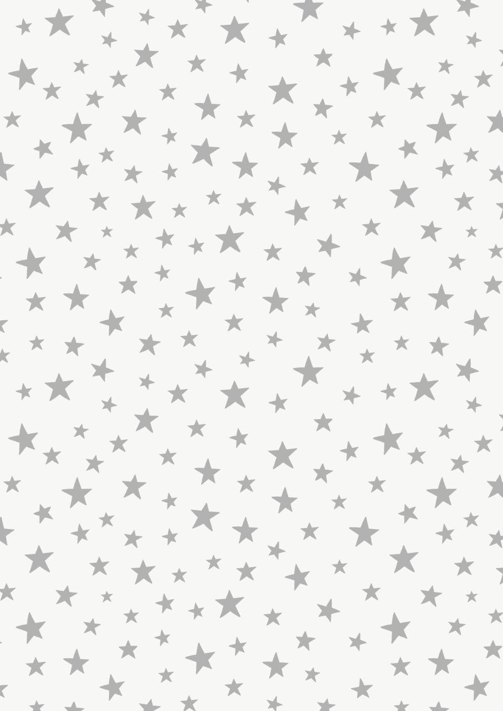 Lewis & Irene Marvelous Metallics Fabric Collection Metallic Silver Stars on Cream MM1.1