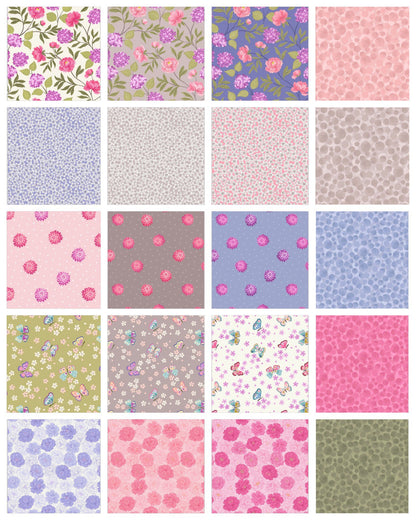 Lewis & Irene Love Blooms Fabric Collection 10 Yard Bundle
