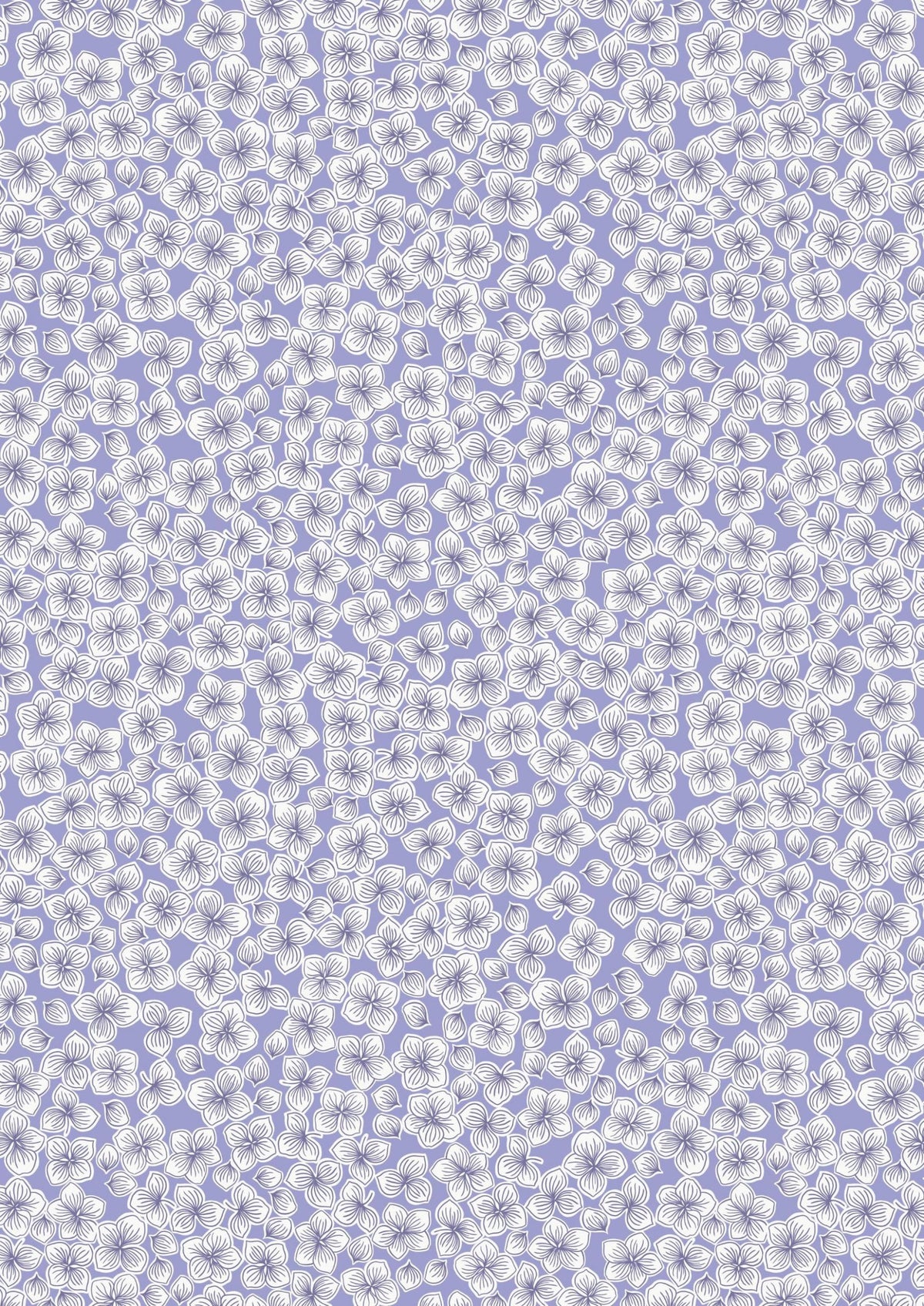 Lewis & Irene Love Blooms Fabric Collection Petals on Forget-Me-Not Blue Authentic Premium 100% Cotton Fabrics