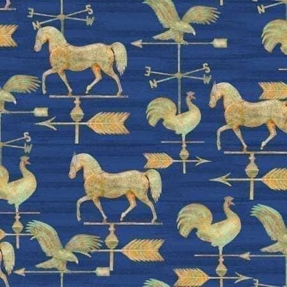 LAST BOLT!! 3Wishes Patriotic Summer Fabric Collection Patriotic Weathervane Premium 100% Cotton Quilt Shop Quality Fabrics