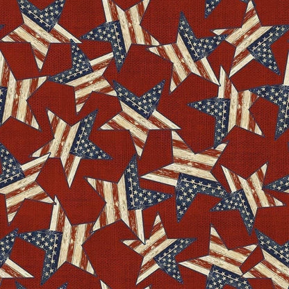 LAST BOLT!! 3Wishes Patriotic Summer Fabric Collection Patriotic Stars Premium 100% Cotton Quilt Shop Quality Fabrics