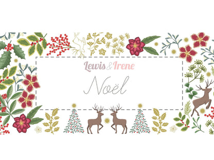 LAST BOLT! Lewis & Irene Noel Fabric Collection Metallic Gold Stars and Berries on Red Authentic Premium 100% Cotton Fabrics