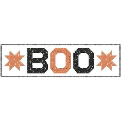Riley Blake Happy Haunting "Boo" Table Runner Kit Finished Size: 12"x46" Premium 100% Cotton Quilt Shop Quality Fabrics