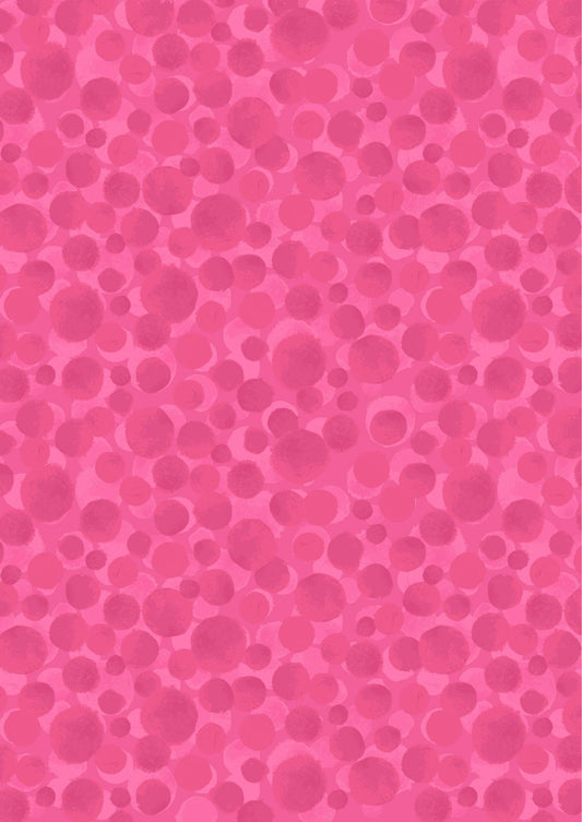 Lewis & Irene Bumbleberries Blenders Fabric Collection Tropical Pink BB220 Authentic Premium 100% Cotton Fabrics