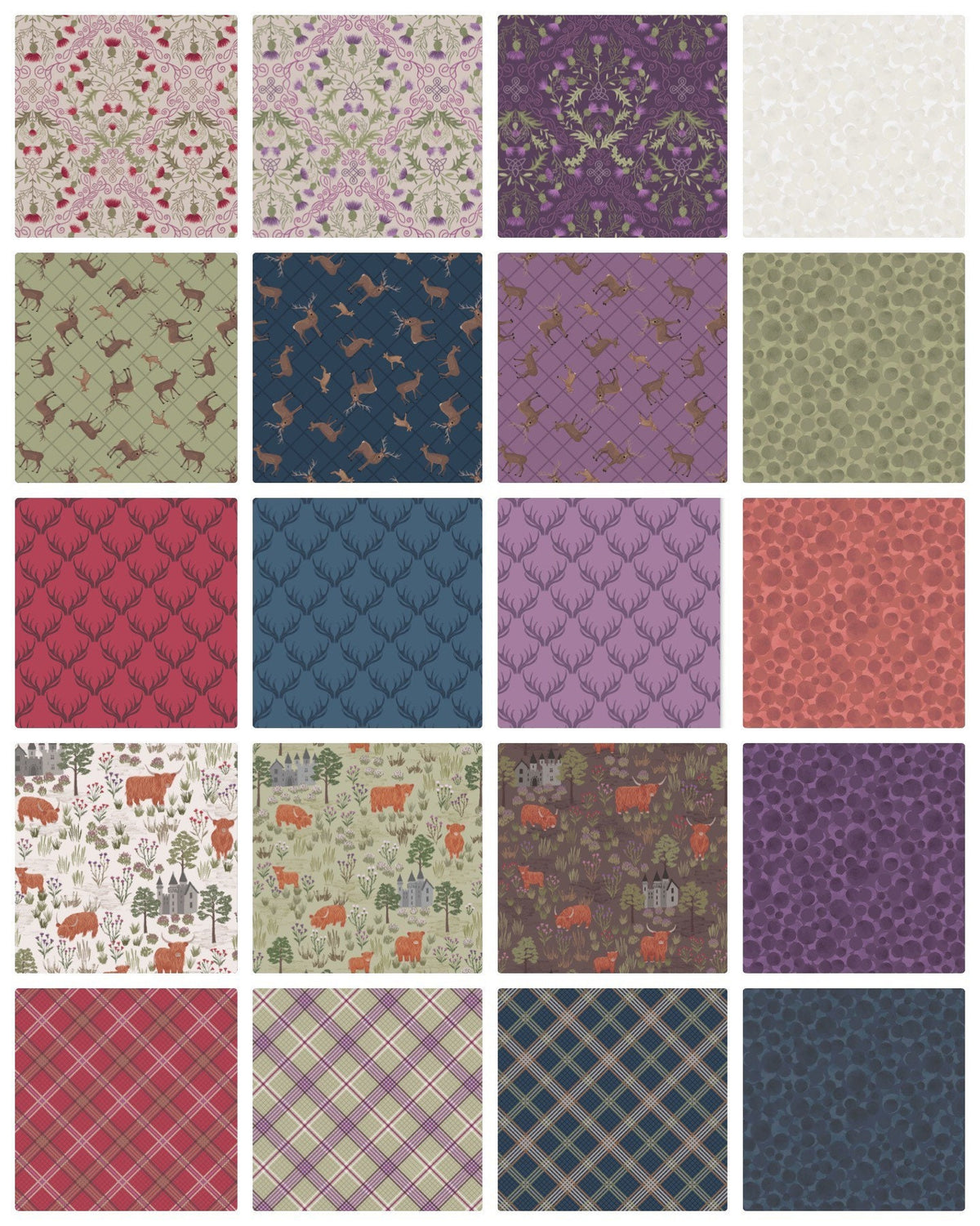 Lewis & Irene Loch Lewis Fabric Collection Antlers on Red A157.5