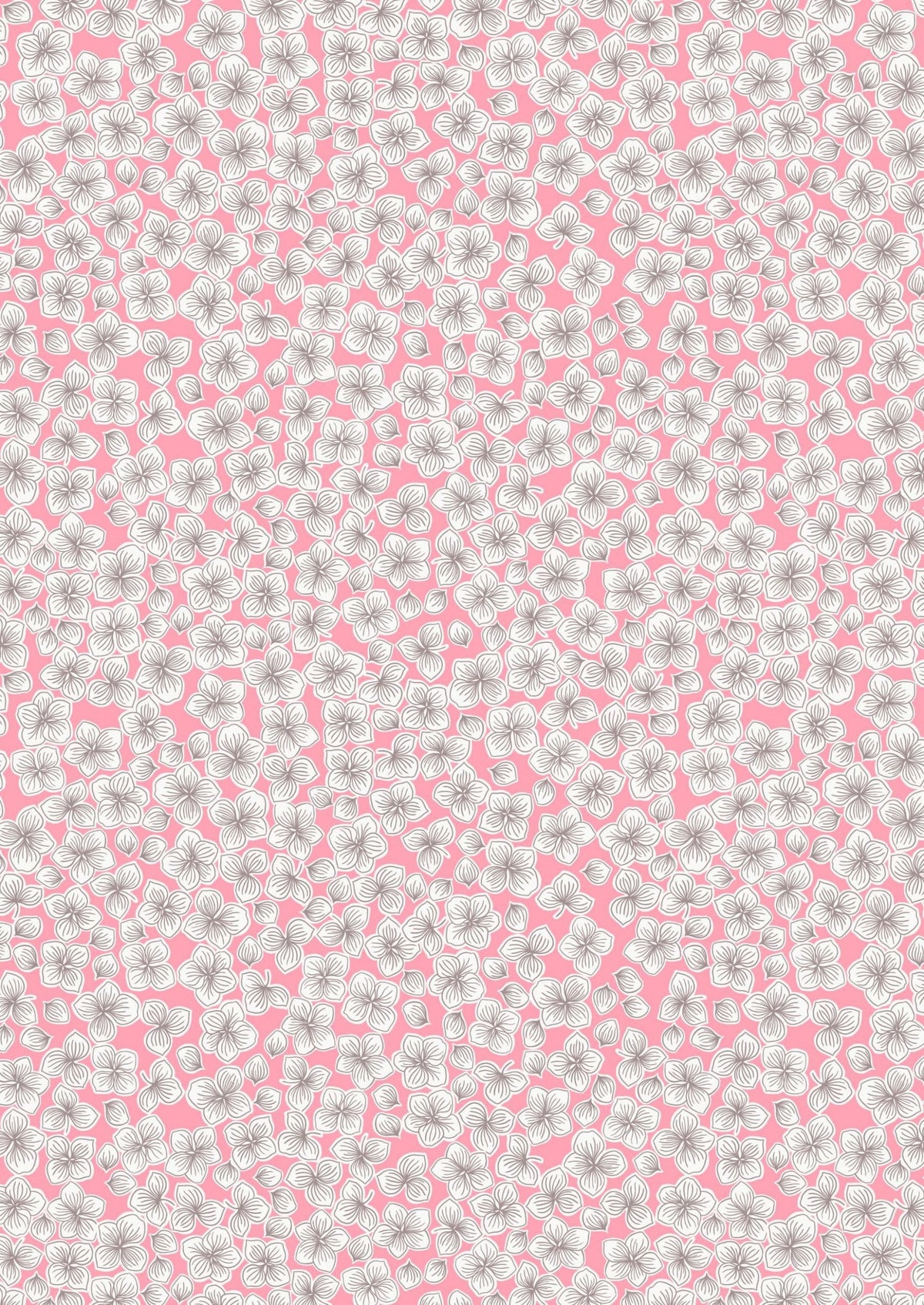 Lewis & Irene Love Blooms Fabric Collection Petals on Pink A522.2