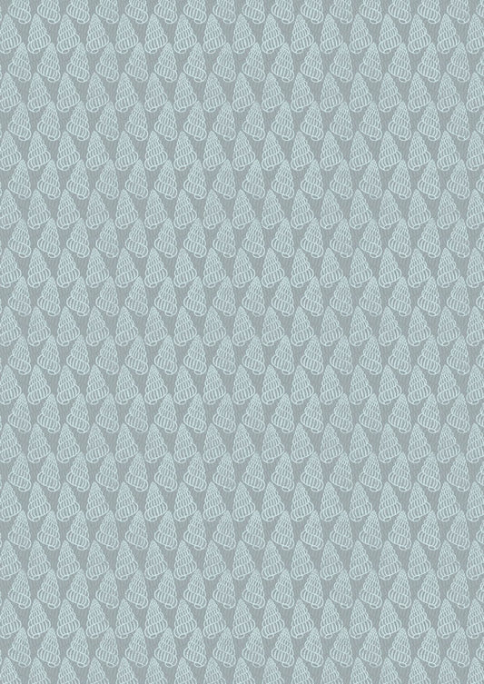 Lewis & Irene Thalassophile Fabric Collection Shells on Blue Grey Premium 100% Cotton Quilt Shop Quality Fabrics