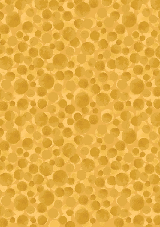 Lewis & Irene Bumbleberries Blenders Fabric Collection Sunshine Yellow BB273 Authentic Premium 100% Cotton Quilt Shop Quality Fabrics