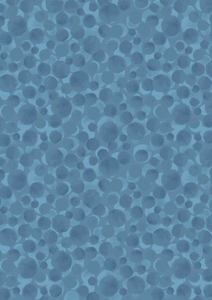 Lewis & Irene Bumbleberries Blenders Fabric Collection Metallic Blue Mermaid Tail BB150 Authentic Premium 100% Cotton Fabrics