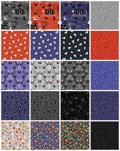 Lewis & Irene Castle Spooky Fabric Collection 20 Piece Fat Quarter Bundle
