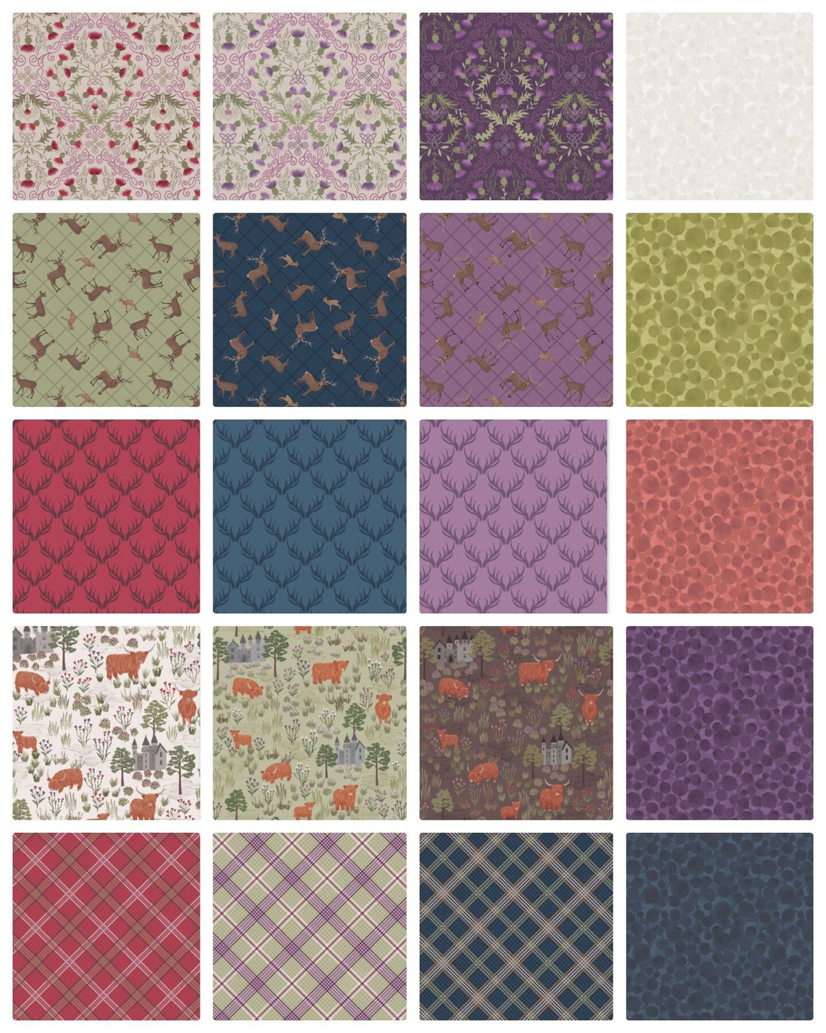 END OF BOLT 21” Lewis & Irene Loch Lewis Fabric Collection Antlers on Red Premium 100% Cotton Quilt Shop Quality Fabrics
