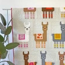 Elizabeth Hartman Little Llamas Pattern - 3 Size Variations Per Pattern