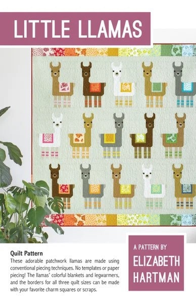 Elizabeth Hartman Little Llamas Pattern - 3 Size Variations Per Pattern