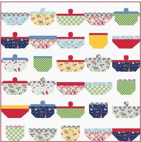 Charisma Horton Pot Luck Quilt Pattern Finished Size: 60"x60"