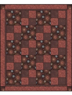 Fabric Cafe Sew Quick Quilt Pattern Finished Size 48”x58”