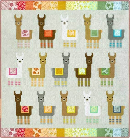 Elizabeth Hartman Little Llamas Pattern - 3 Size Variations Per Pattern