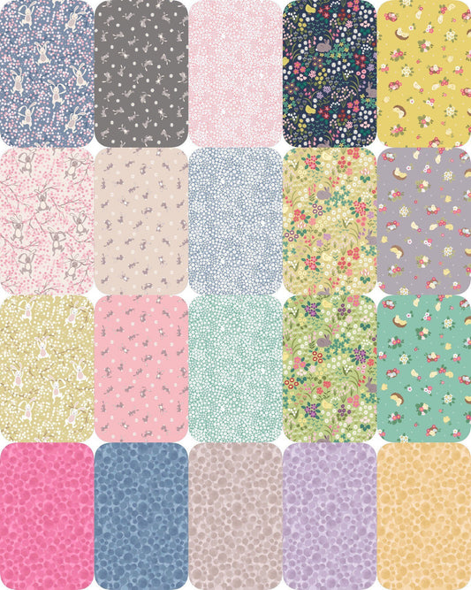 Lewis & Irene Bunny Hop Fabric Collection Chicks on Yellow A528.2